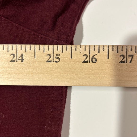 Red Head Heavyweight Shirt Men’s Large Maroon Brushed Cotton Classic Casual - Picture 8 of 11